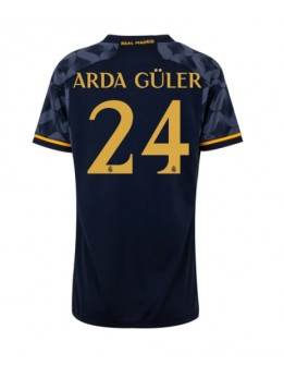 Billige Real Madrid Arda Guler #24 Bortedrakt Dame 2023-24 Kortermet